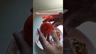 Persimmon Fruits viralshortvedio shortsyoutube fruit asmr [upl. by Young]