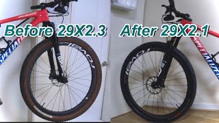 Exchange tubeless tire MTBsworks fast trak 2bliss readyquotEnglish subtitlesquotMTB 튜블리스 타이어 교체 [upl. by Burris678]