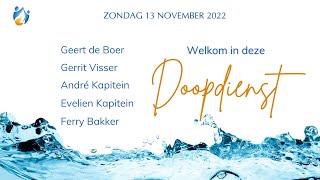 Doopdienst 13112022  Morgenster Urk [upl. by Bunni597]