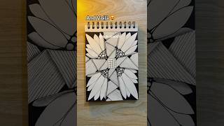 Amazing doodle tutorial 😻 Day 106 shorts doodlewithnadia art drawing zentangleart [upl. by Llecrad]