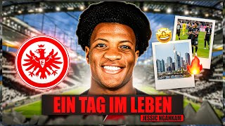 Ein Tag im neuen Leben von Jessic Ngankam bei Eintracht Frankfurt🔴⚫️ RoomtourStadionGeländetour [upl. by Yelahc]