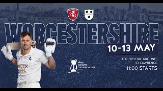 🎥 Day One Highlights  Kent vs Worcestershire [upl. by Amolap]