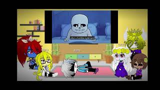 Undertale reacts to Sans dream Fragments 13 [upl. by Santana456]