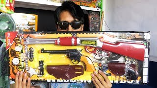 Toy Guns Pistolas de Juguete Pistola de Colores  Set Military  TOYS REVIEW [upl. by Aicilet]