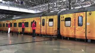 12954 August Kranti Rajdhani Express arriving at Mumbai Central [upl. by Nylacaj198]