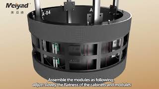 How to Use Meiyad Flexible LED Module to Build Cylinder LED Screen [upl. by Arlie36]