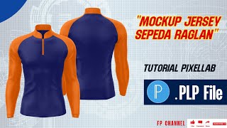 MOCKUP JERSEY SEPEDA LONG SLEEVE RAGLAN  FREE DOWNLOAD MOCKUP  PLP PIXELLAB  TUTORIAL PIXELLAB [upl. by Adlesirc]