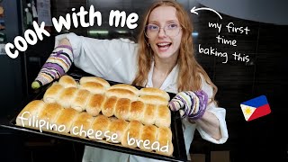 My First Time Baking Filipino Cheese Bread 🇵🇭 UNFILTERED VLOG [upl. by Chevalier751]