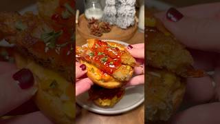 Toasts crevettes tempura 😍 recettefacile recette recettesimple food cuisine [upl. by Harrat]