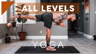 20 Minute Vinyasa Yoga For All Levels [upl. by Agiaf]