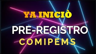 Tutorial de preregistro COMIPEMS 2022 Matemáticas de secundaria [upl. by Nadnerb]