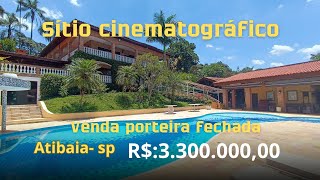 sítio cinematográfico com lago a venda em Atibaia SP 20 mil m² porteira fechada disponível 0824 [upl. by Llireva]