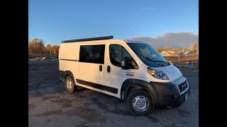 San Juan Vans Promaster 136 quotShortyquot Campervan Tour [upl. by Anire]