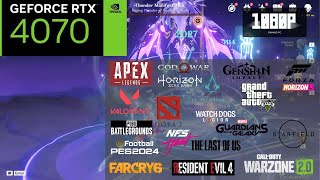 RTX 4070 Gaming Test 1080P [upl. by Derinna515]