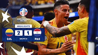 COLOMBIA 21 PARAGUAY  HIGHLIGHTS  CONMEBOL COPA AMÉRICA USA 2024™️ [upl. by Emmaline795]