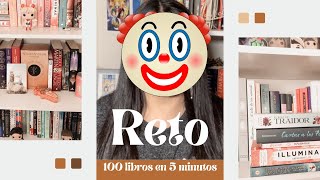 RETO de 100 LIBROS en 5 minutos [upl. by Nwaf311]