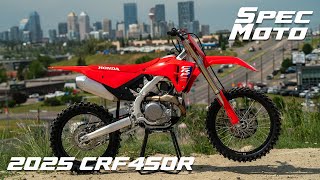 2025 CRF450R  Tech Spec [upl. by Innek702]