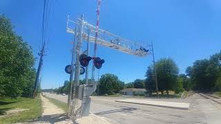 Brand New Railroad Crossing County Line Road Greenwood Indiana [upl. by Benis]