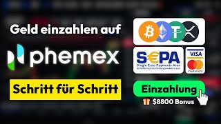 Geld einzahlen auf Phemex ✅ Einzahlung Anleitung Euro amp Krypto [upl. by Albrecht862]