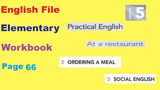 English File Elementary Workbook Practical English Page 66 [upl. by Thordia310]