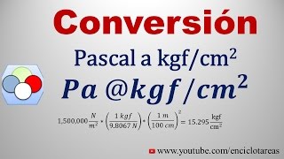 Convertir de Pascal a kgfcm2 [upl. by Rothstein]