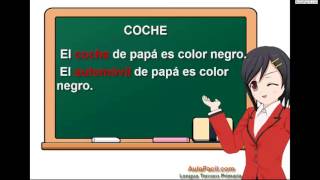 Palabras sinónimasSinónimos y antónimosLengua Tercero Primaria 8 añosAulaFacilcom [upl. by Agathy]