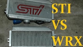 STI vs WRX intercooler [upl. by Aicats]