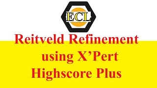 How to do Reitveld Refinement using Xpert Highscore Plus  Electroceramics Lab [upl. by Ranee]