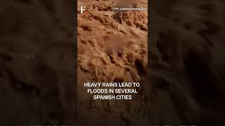 Watch Floodwater Rages In Spain’s Murcia  Subscribe to Firstpost [upl. by Metsky]