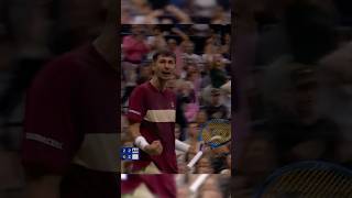 Popyrins extended grunt vs Djokovic🦁tennis djokovic shorts [upl. by Knowland]