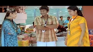 Meera Jasmine Gave Low Budget Treat To Puneeth and Ramya  Arasu Movie  Kannada Movie Scenes [upl. by Daukas]