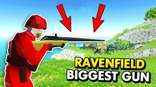 THE BIGGEST GUN IN RAVENFIELD EVER Ravenfield Funny Gameplay [upl. by Leynwad750]