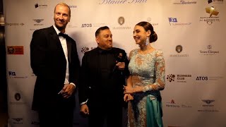 23 Blauer Ball im Hotel Atlantic Kempinski Interview mit Ekaterina Leonova amp Pascal Hens [upl. by Rol]