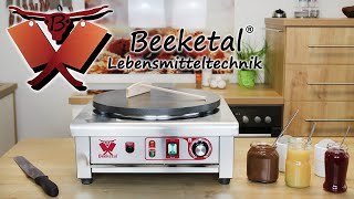 Beeketal Gastro Crepesplatte Crepesmaker [upl. by Ihcalam]