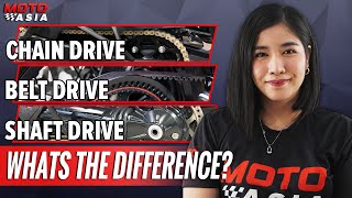 Chain Drive Shaft Drive or Belt Drive Whats the Difference [upl. by Hube]