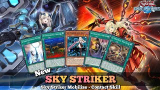 New Sky Striker Deck with Sky Striker Mobilize  Contact Skill YuGiOh Duel Links [upl. by Nada711]