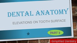 Elevations on Tooth Surface  Crown Elevations [upl. by Blasius267]