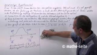 Beidseitiger Hypothesentest über Normalverteilung berechnen Beispiel 1  W2007 [upl. by Konstantin]