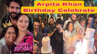 Arpita khan birthday celebration bharti singh 🎂  Arpita khan and Aayush sharma Celebrate 🎉 [upl. by Cirad]