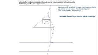 Homología conociendo puntos y recta homóloga [upl. by Arreyt]