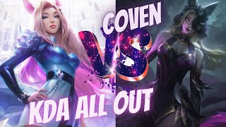 KDA ALL OUT Ahri VS COVEN Ahri l Skin Comparison [upl. by Schnurr]