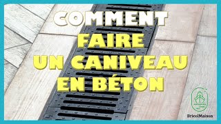 comment faire un caniveau en beton [upl. by Hsirt359]