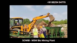 MSW Bio Mining Plant  Sowbi Automation  Manufacturers amp Exporters [upl. by Alisia]