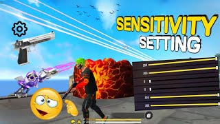 FREE FIRE BEST SENSITIVITY ➕ CUSTOM HUD⚙️ [upl. by Ecire290]