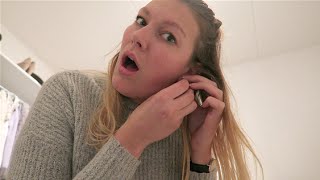 VLOG 40 Winkelen en zelf mijn oor piercen  Aimée van der Pijl [upl. by Ojahtnamas]