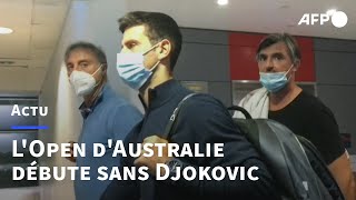 Après la saga Djokovic lOpen dAustralie commence sans le numéro 1 mondial  AFP [upl. by Whale]