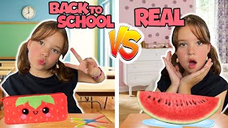 BACK TO SCHOOL VS REAL STUFF [upl. by Nnad]