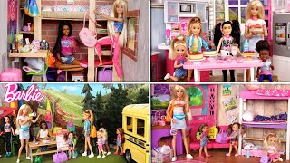 Barbie Dolls Kids Camping Adventure Movie  Titi Toys amp Dolls [upl. by Amleht484]