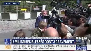 Militaires renversés à Levallois  quotJe trouve cette agression honteusequot dit le maire Patrick Balkany [upl. by Ajnat]