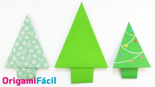 🎄 Árbol de Navidad de papel con origami ¡Muy fácil [upl. by Ingar]